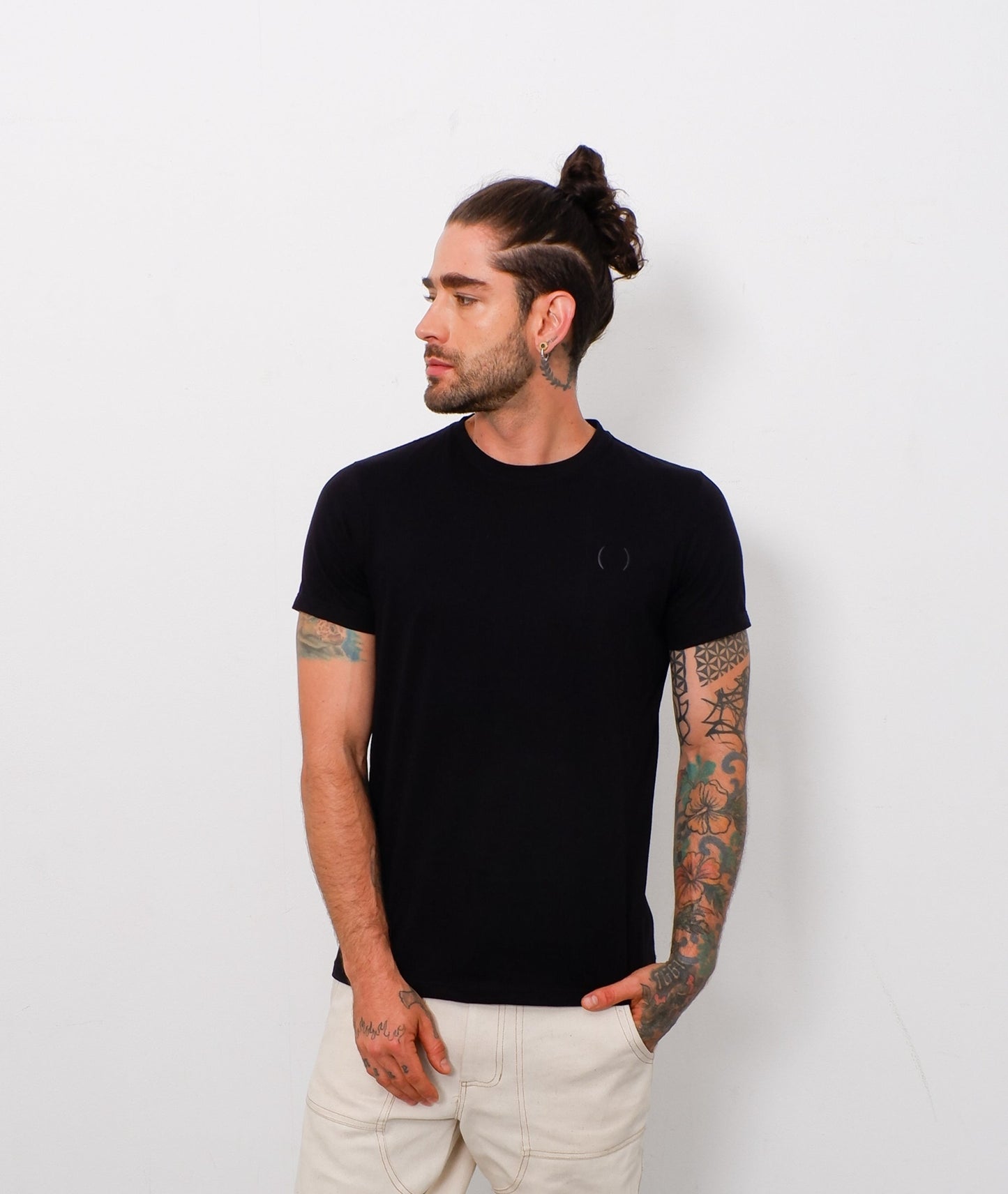 T-Shirt San Bernardo Negro - 100% Algodón Orgánico