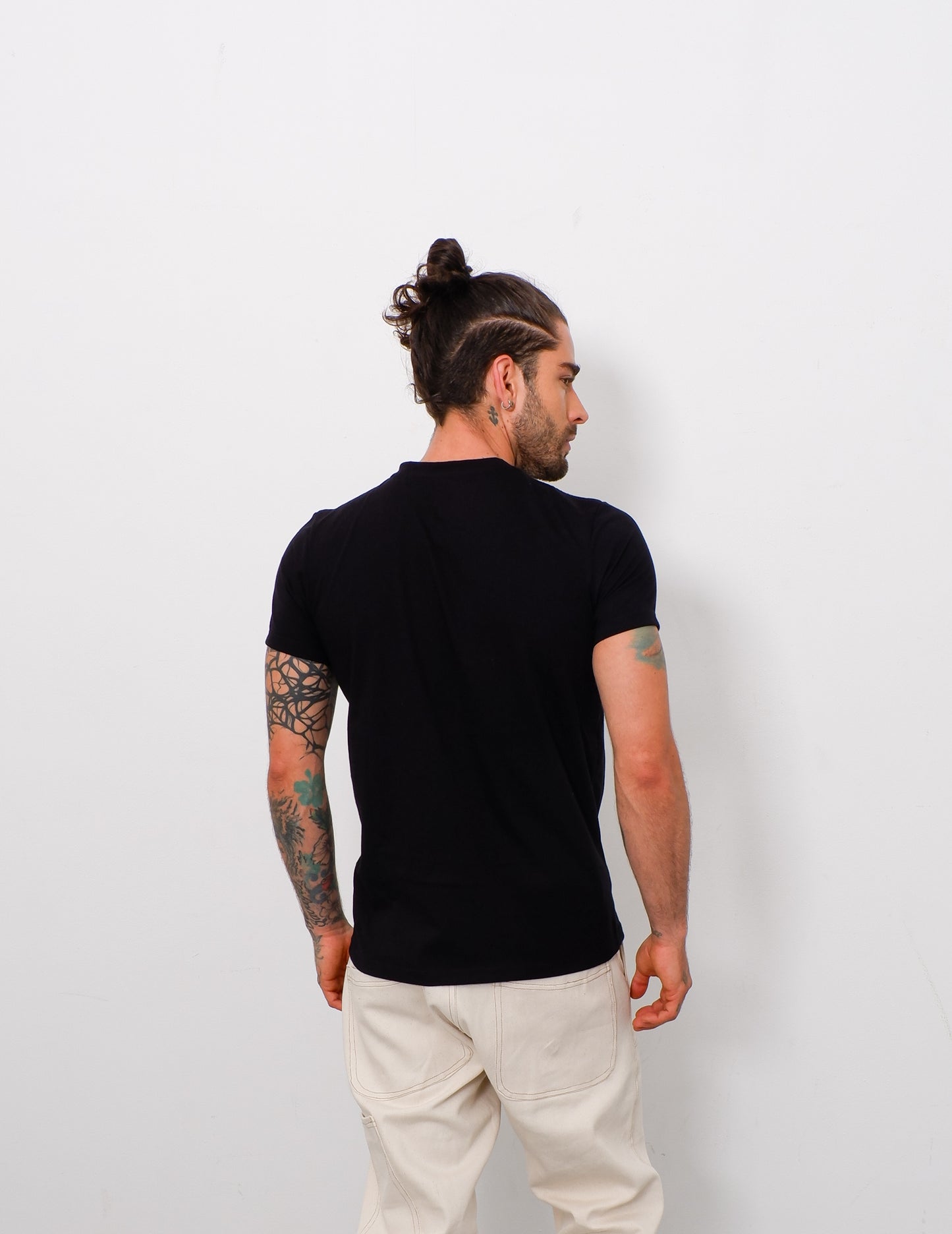 T-Shirt San Bernardo Negro - 100% Algodón Orgánico