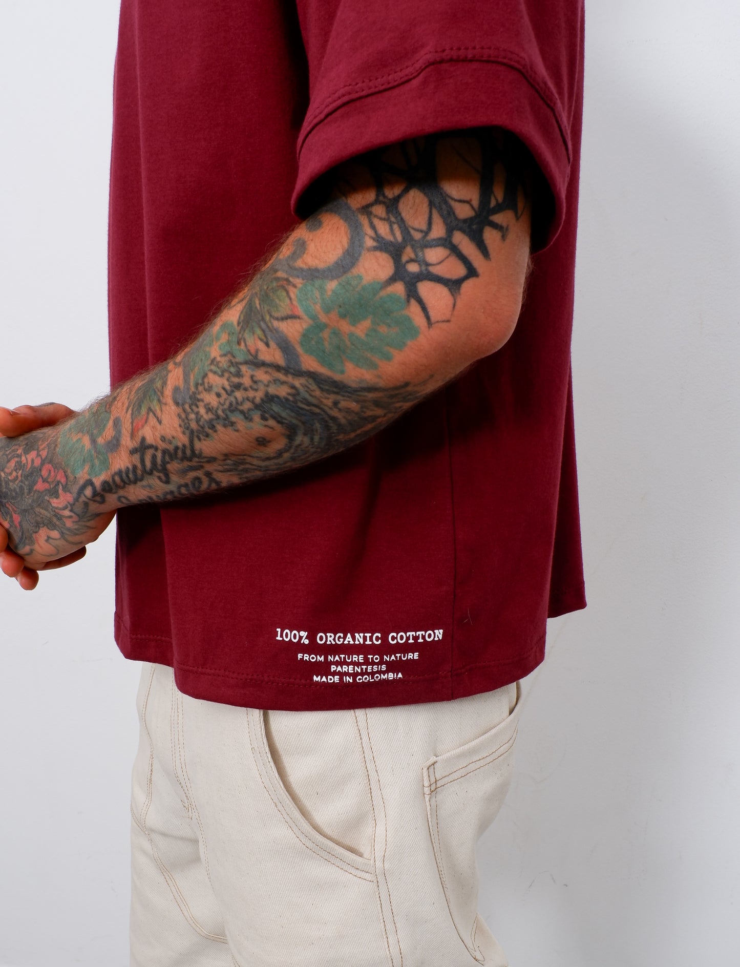 T-shirt San Juan Vinotinto - 100% Algodón Orgánico