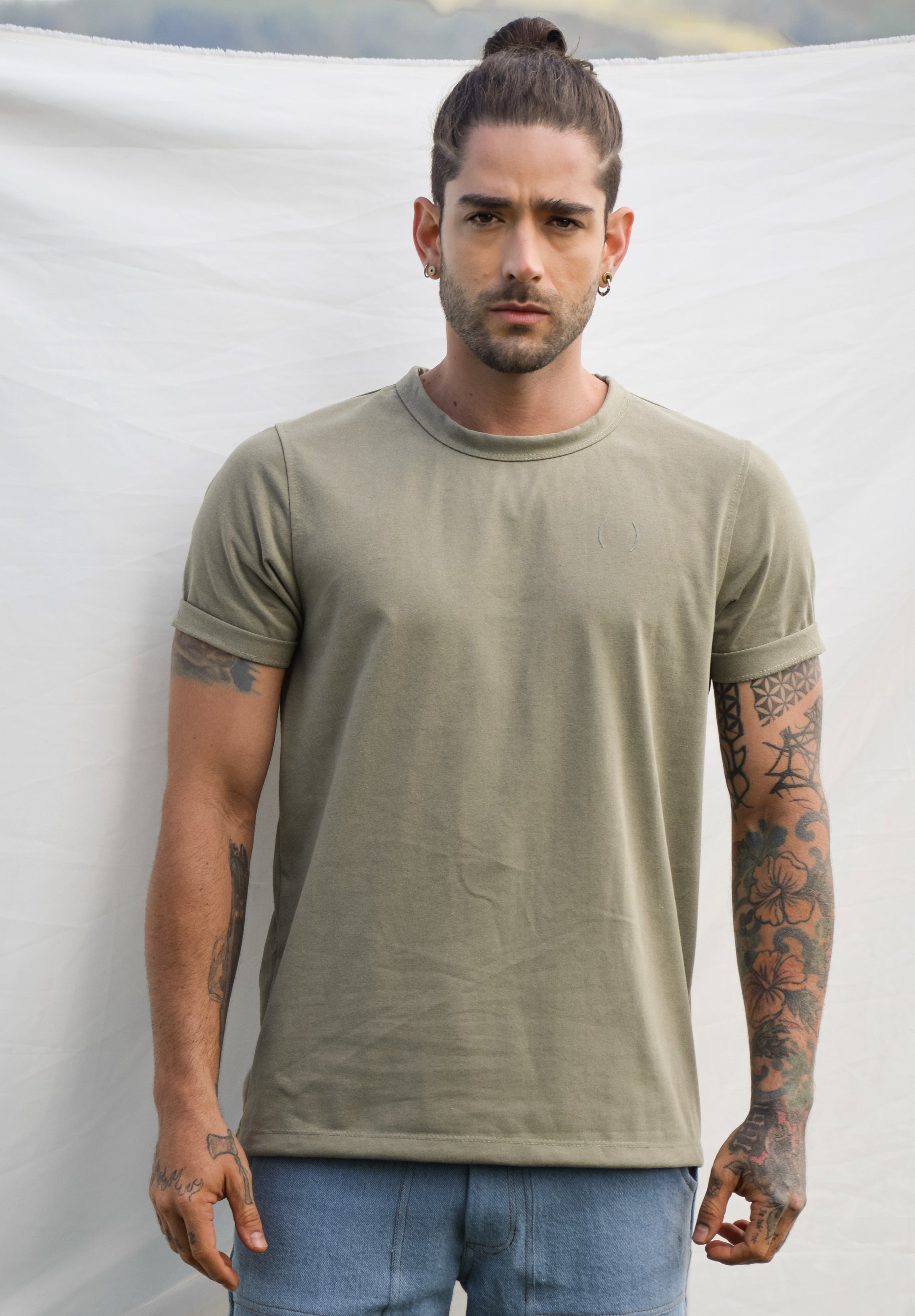 T-Shirt Mangle Verde  Claro - 50% Algodón Recuperado