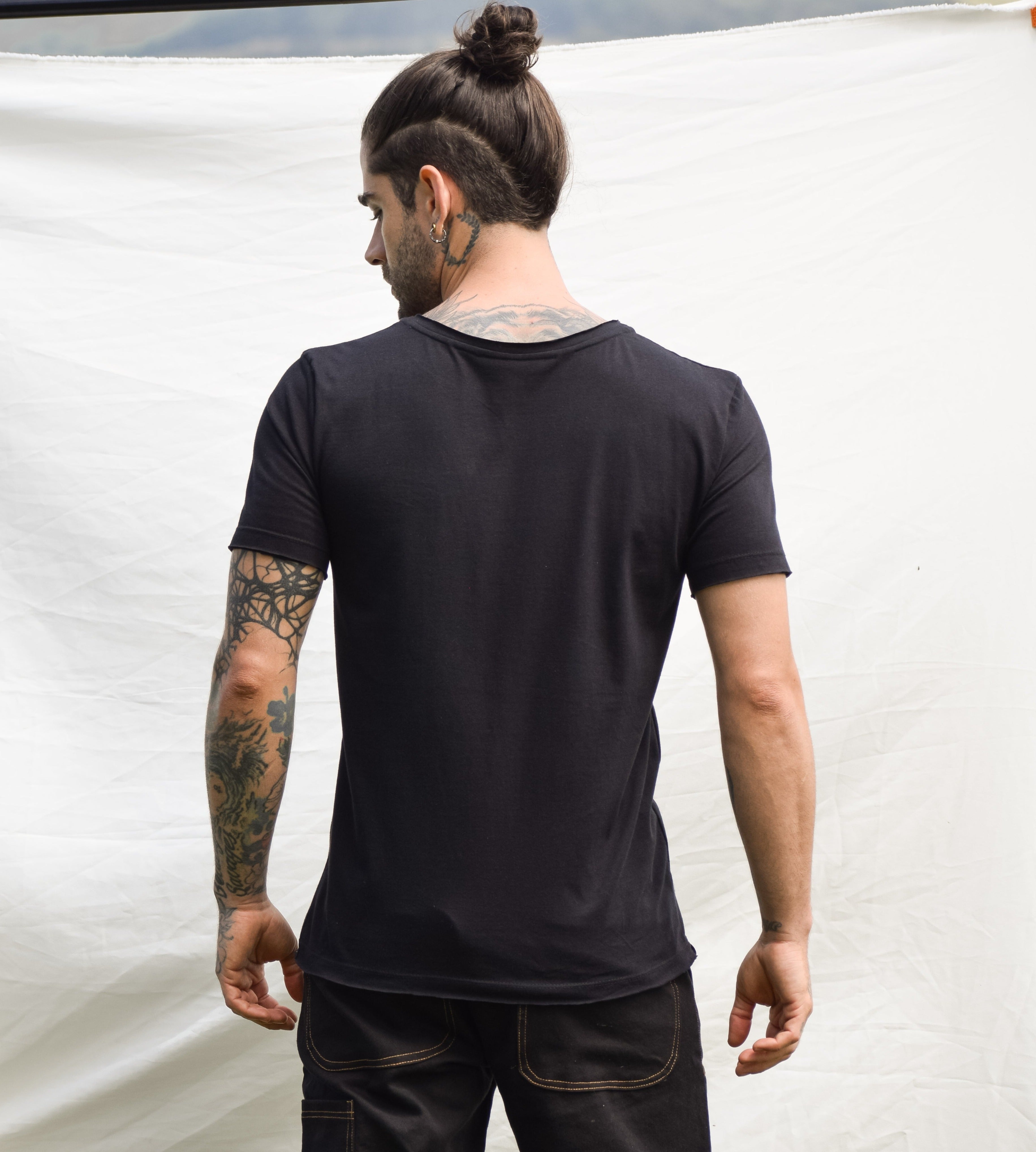 T-shirt Duna Negra - 100% Algodón Orgánico