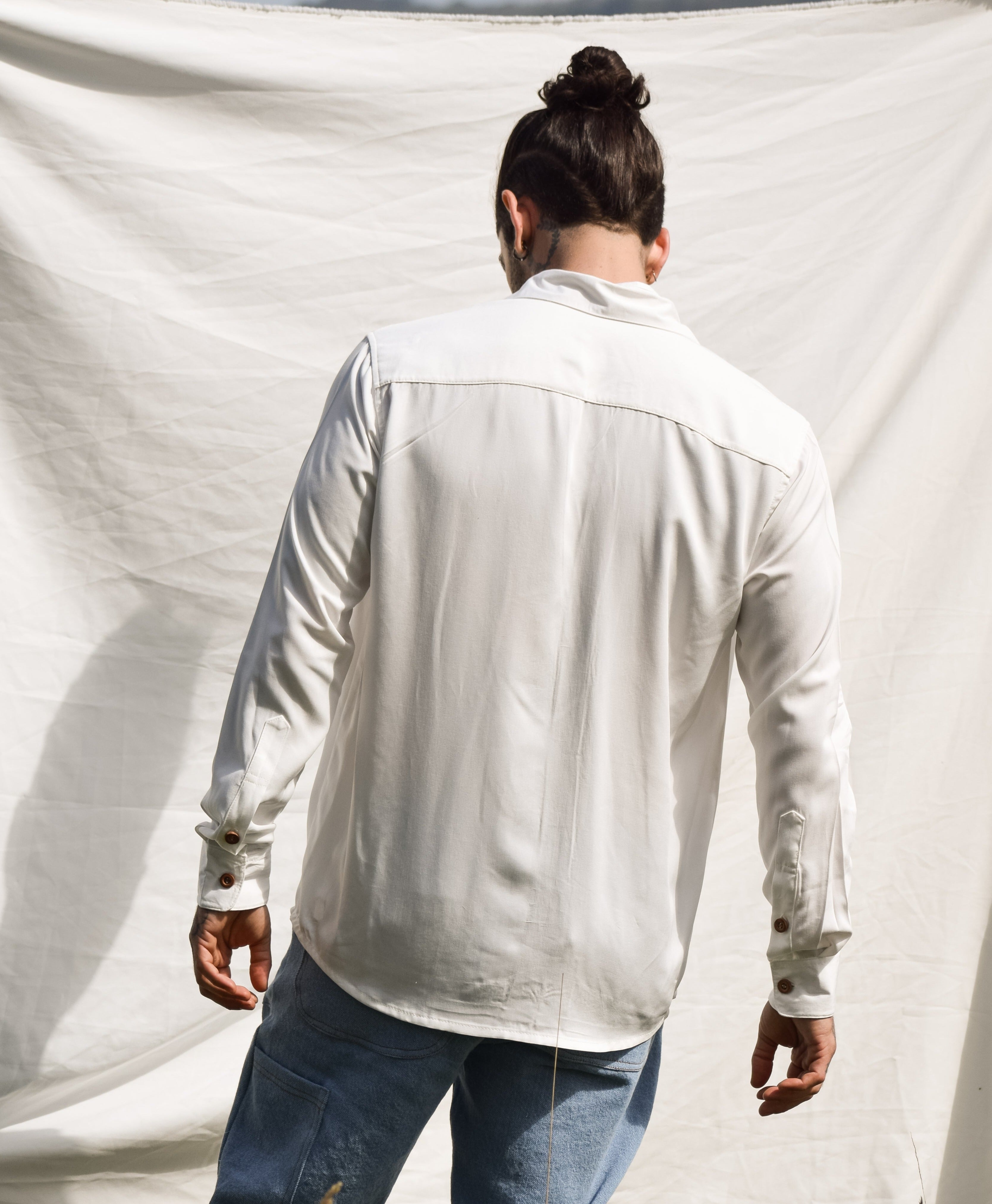 Camisa Brisa Blanca - 100% TENCEL