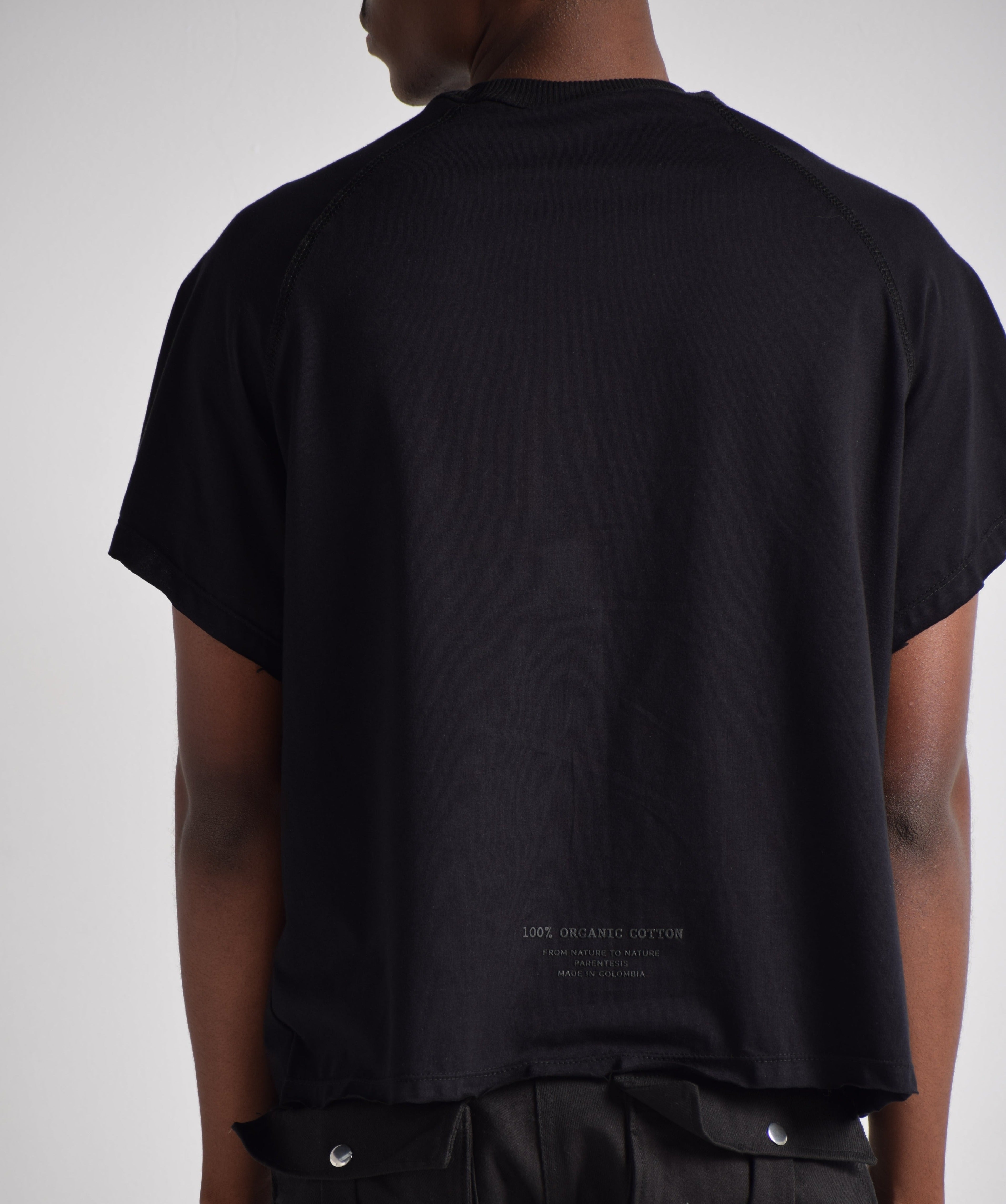 T-Shirt Arena Negra- 100% Algodón Orgánico
