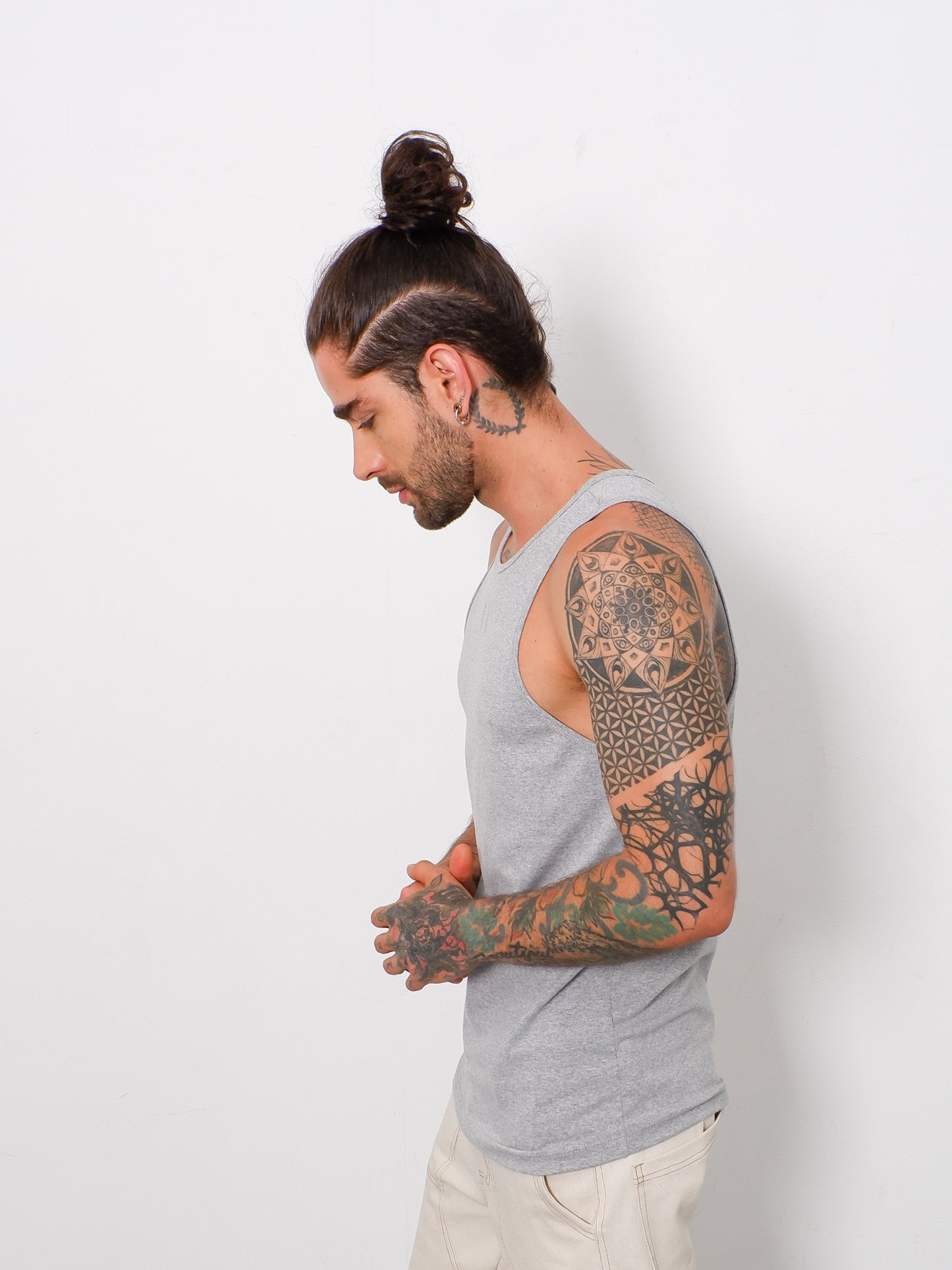 Camisilla Isla Gris Jaspe - 100% Algodón Orgánico