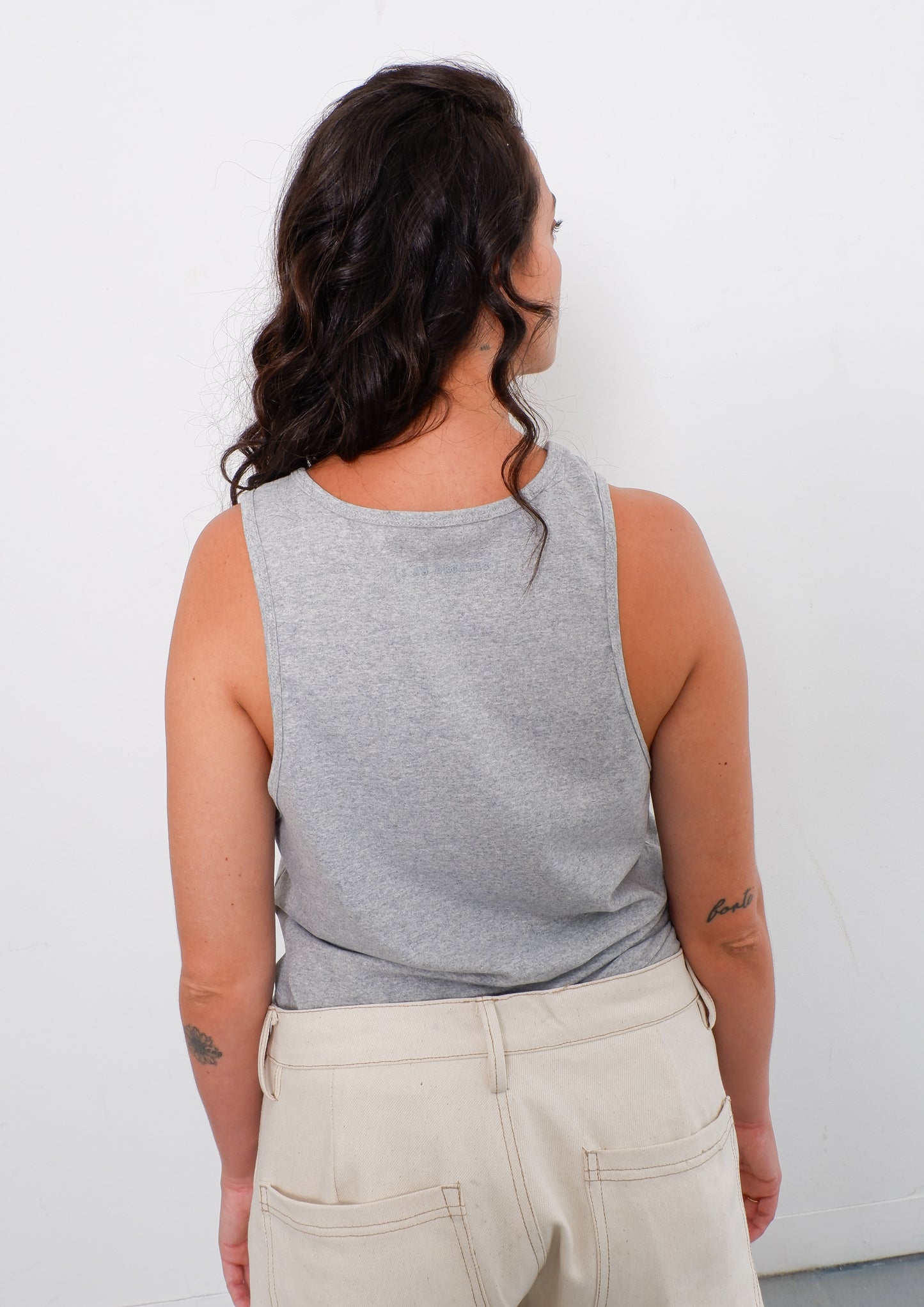 Camisilla Isla Gris Jaspe 100% Algodón Orgánico
