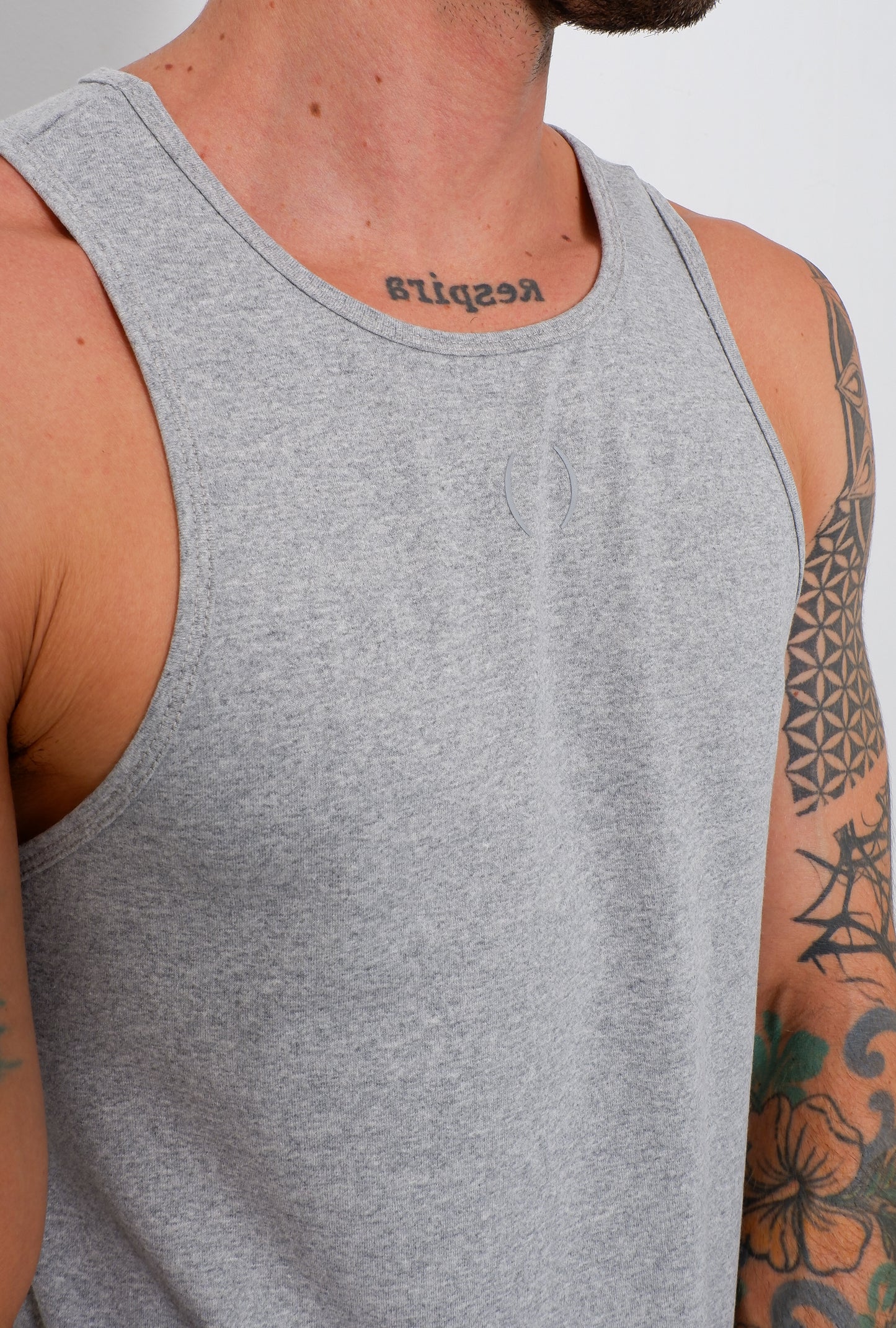 Camisilla Isla Gris Jaspe - 100% Algodón Orgánico
