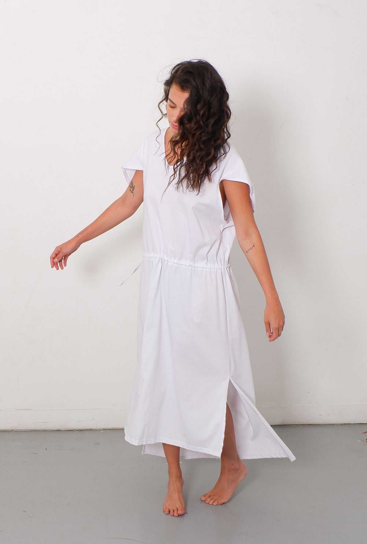 Vestido Oceano Blanco - 100% Algodón Orgánico