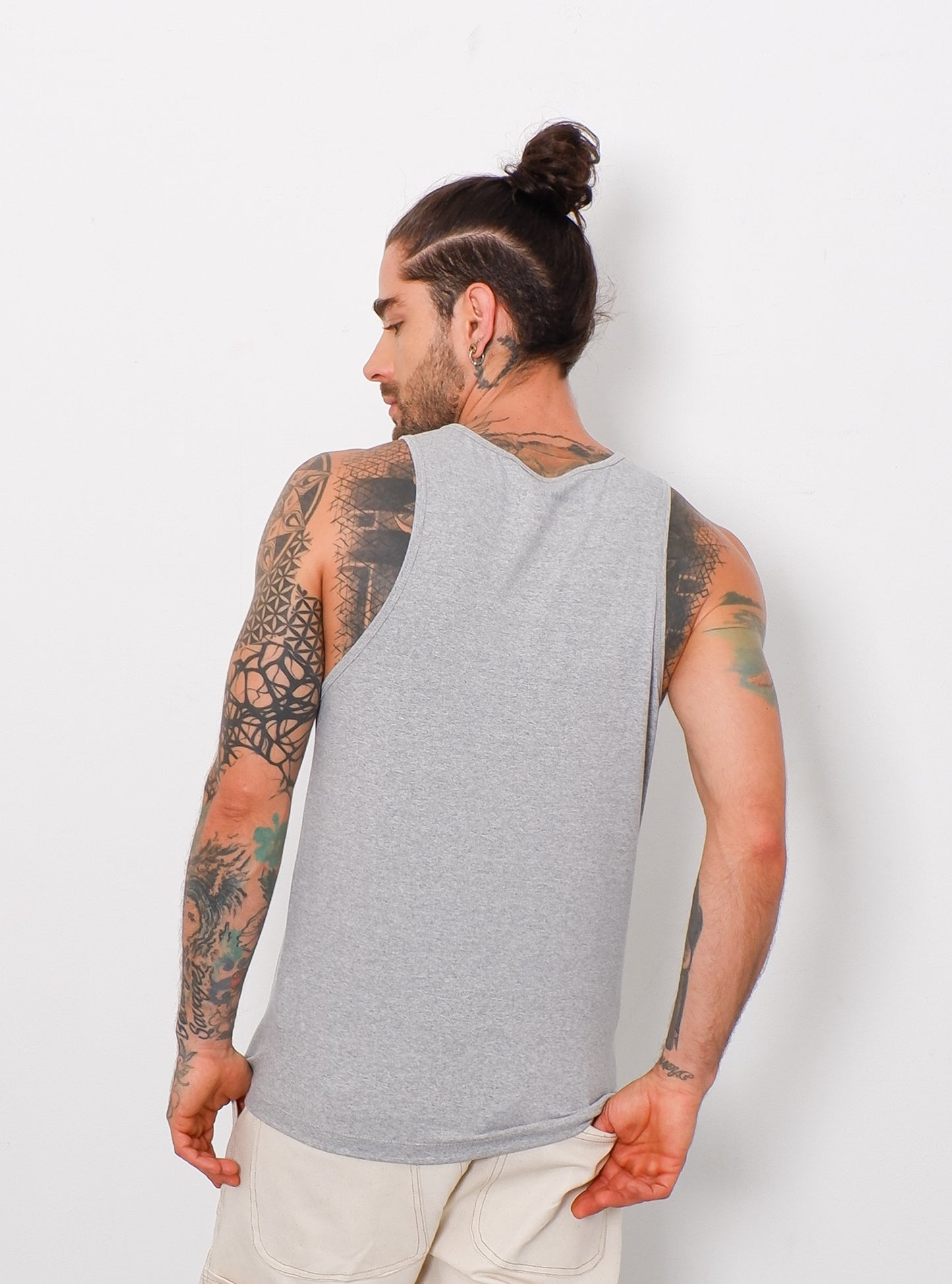 Camisilla Isla Gris Jaspe - 100% Algodón Orgánico
