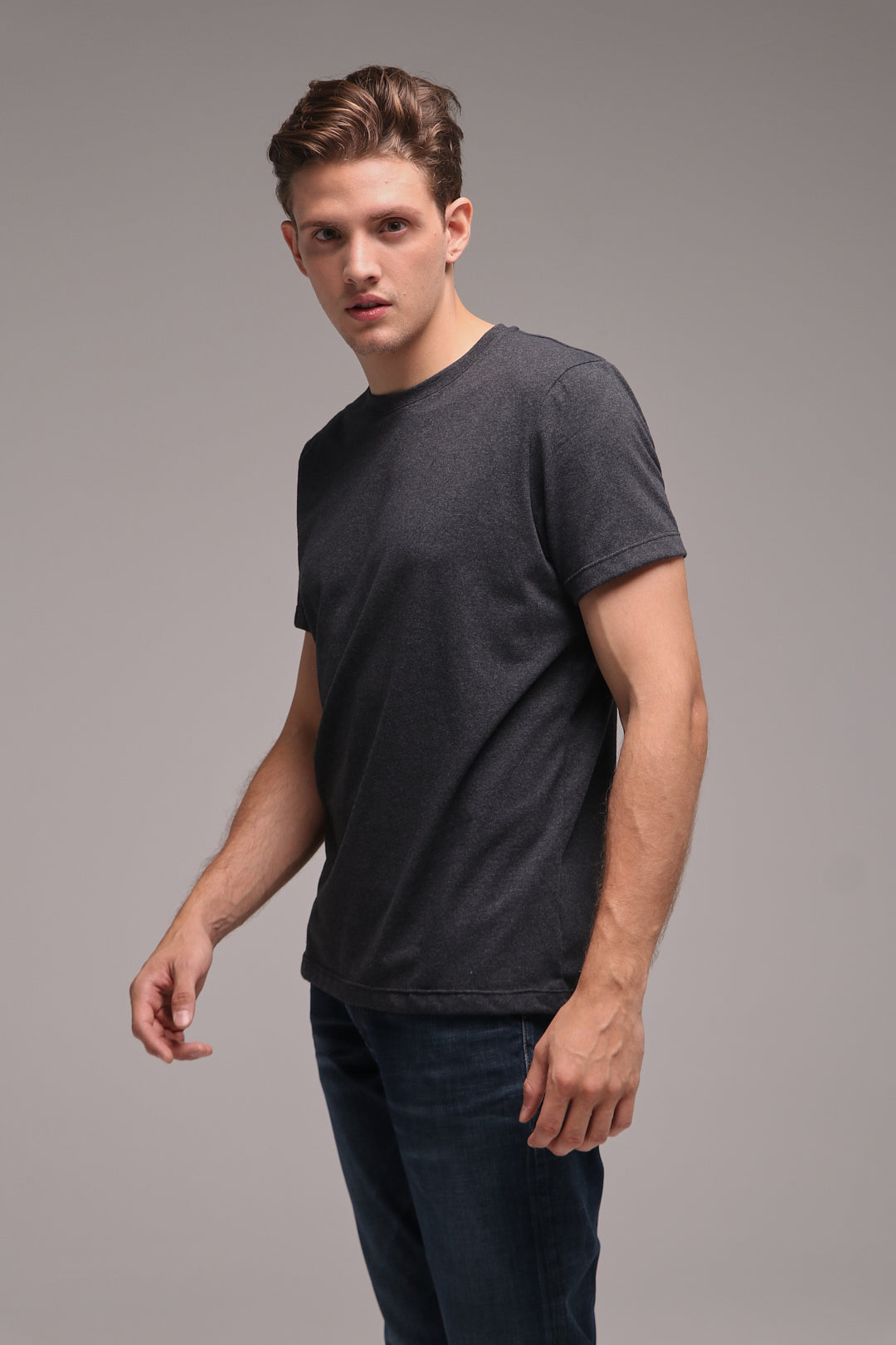 T-Shirt San Bernardo Gris Oscuro - Algodón y PET reciclados