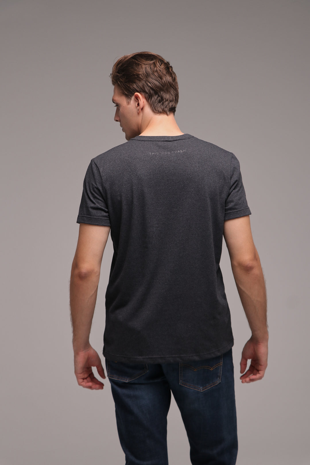 T-Shirt San Bernardo Gris Oscuro - Algodón y PET reciclados