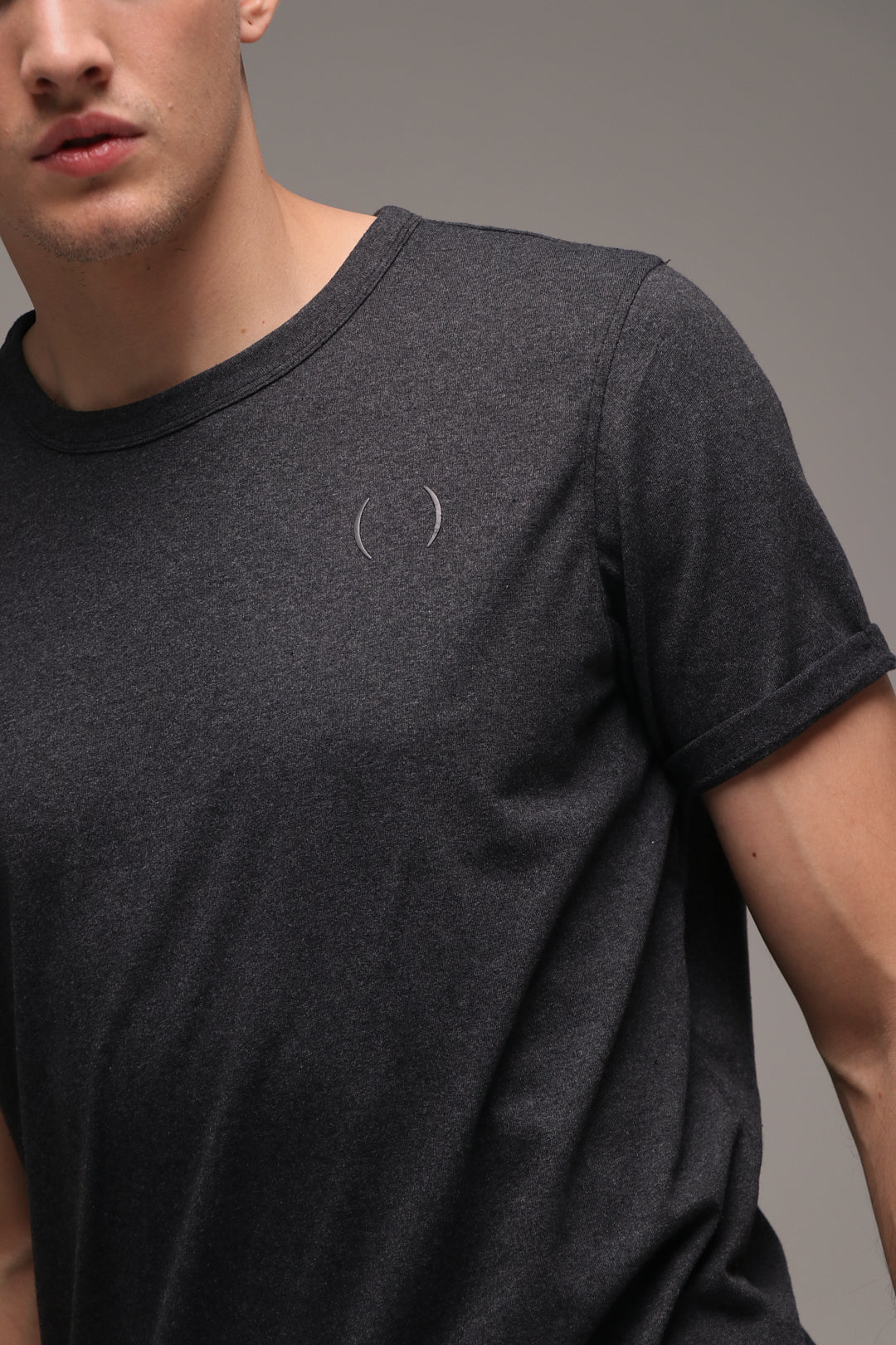 T-Shirt Mangle Gris Oscuro - Algodón y PET reciclados