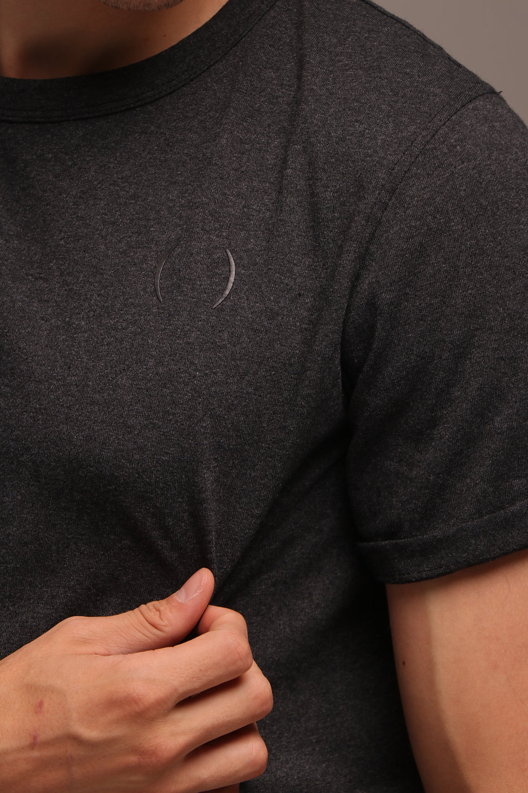 T-Shirt Mangle Gris Oscuro - Algodón y PET reciclados