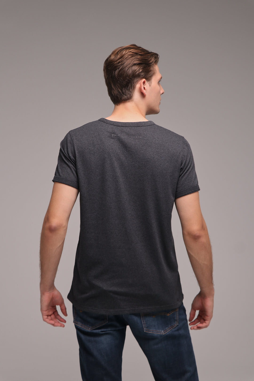 T-Shirt Mangle Gris Oscuro - Algodón y PET reciclados