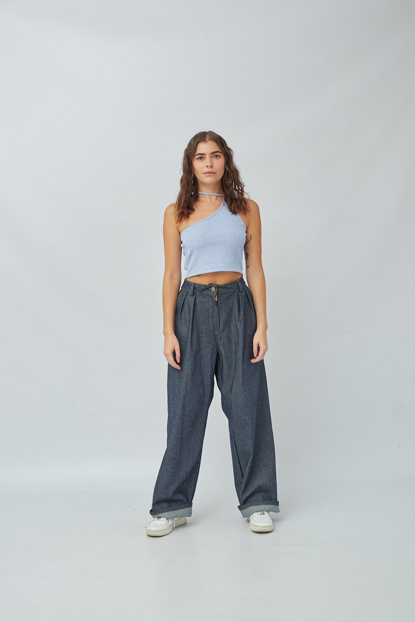 CropTop Mar Azul Jaspe
