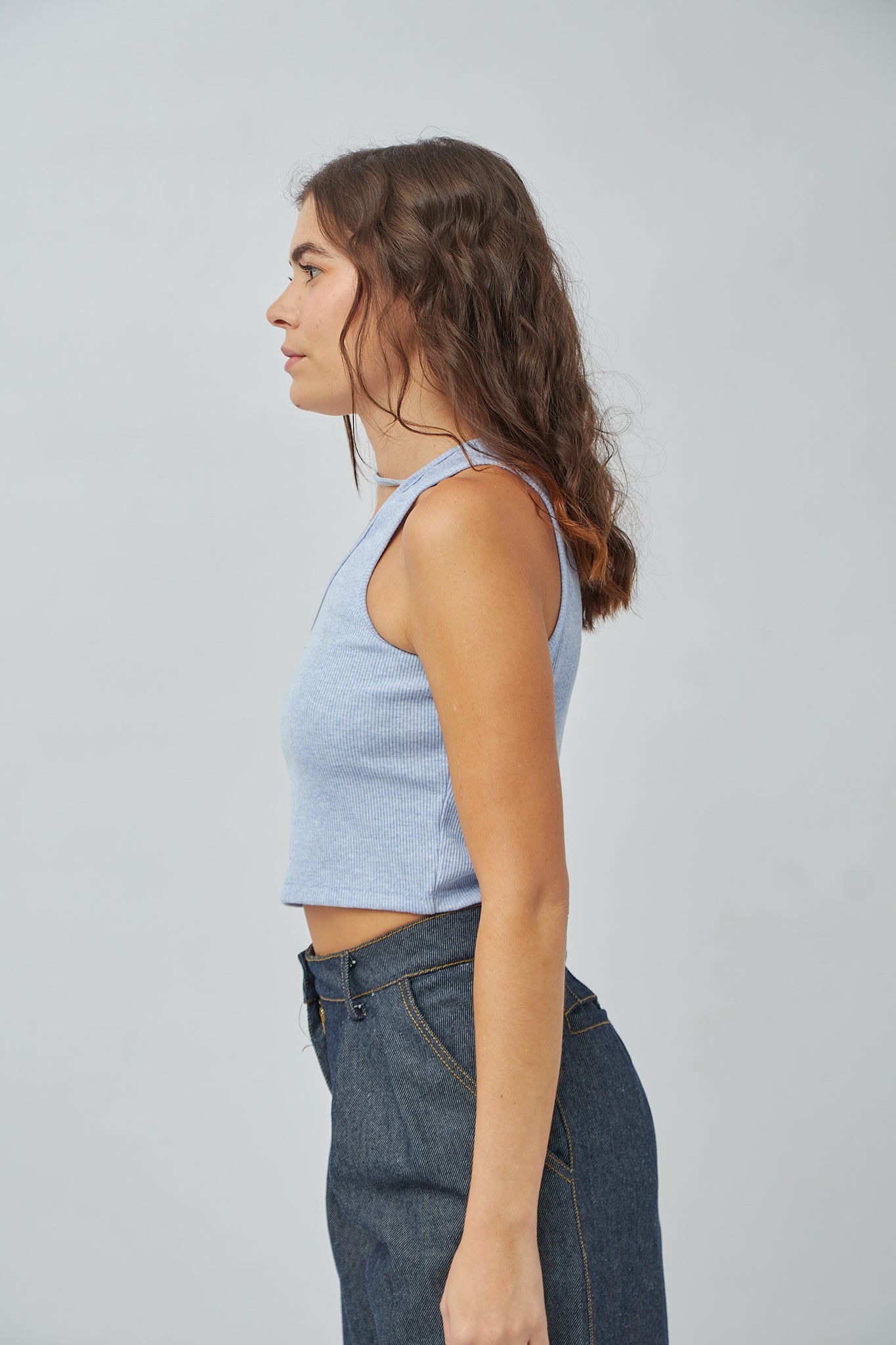 CropTop Mar Azul Jaspe