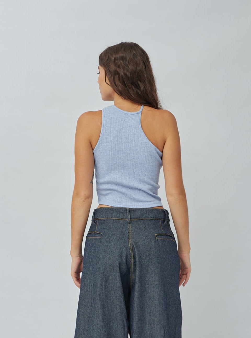 CropTop Mar Azul Jaspe