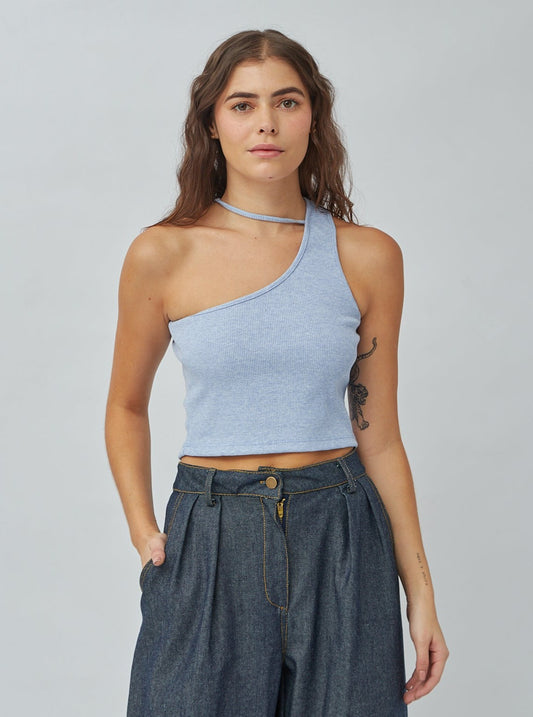 CropTop Mar Azul Jaspe